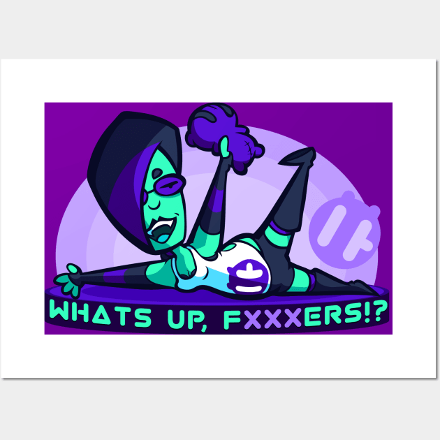 Emily Vasquez, What's Up F***ers Wall Art by RebelTaxi